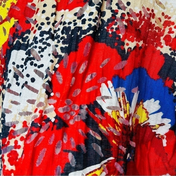 Ruby Rd. Floral Multi Colored Long Sleeve Button Front Semi-Sheer Top Size 18W - Picture 5 of 6